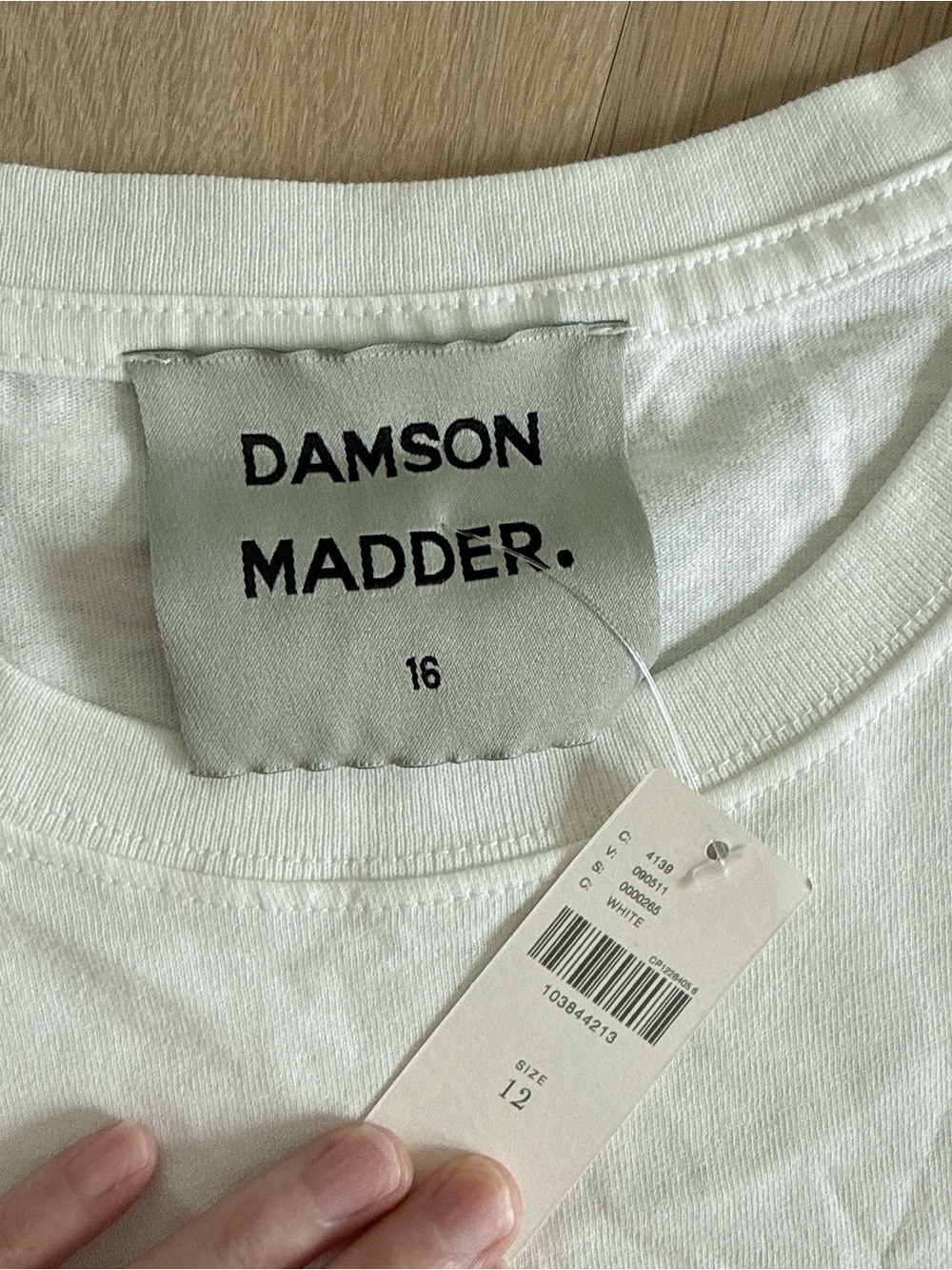 NWT DAMSON MADDER X Anthropologie LETTER SHIRT - Picture 7 of 10